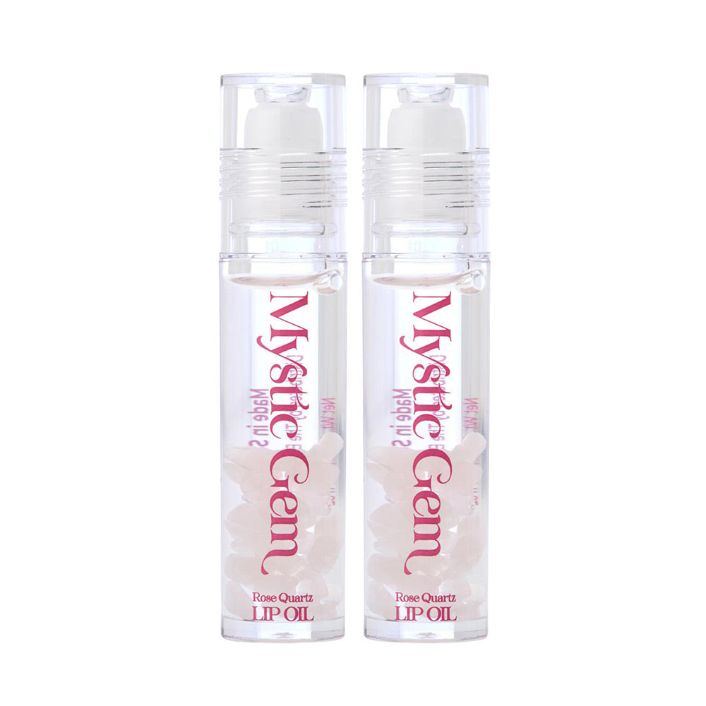 Mystic Gemstone Squalane Rose Quartz Lip Oil 2-pack