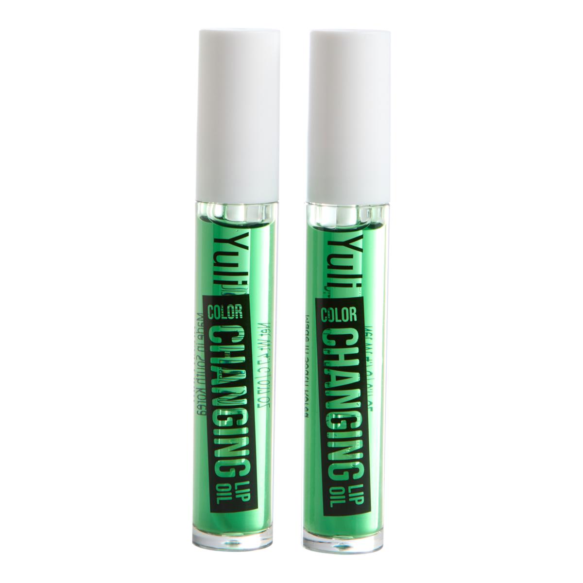 Yuli Color Changing Lip Oil Green Plum- 2pk