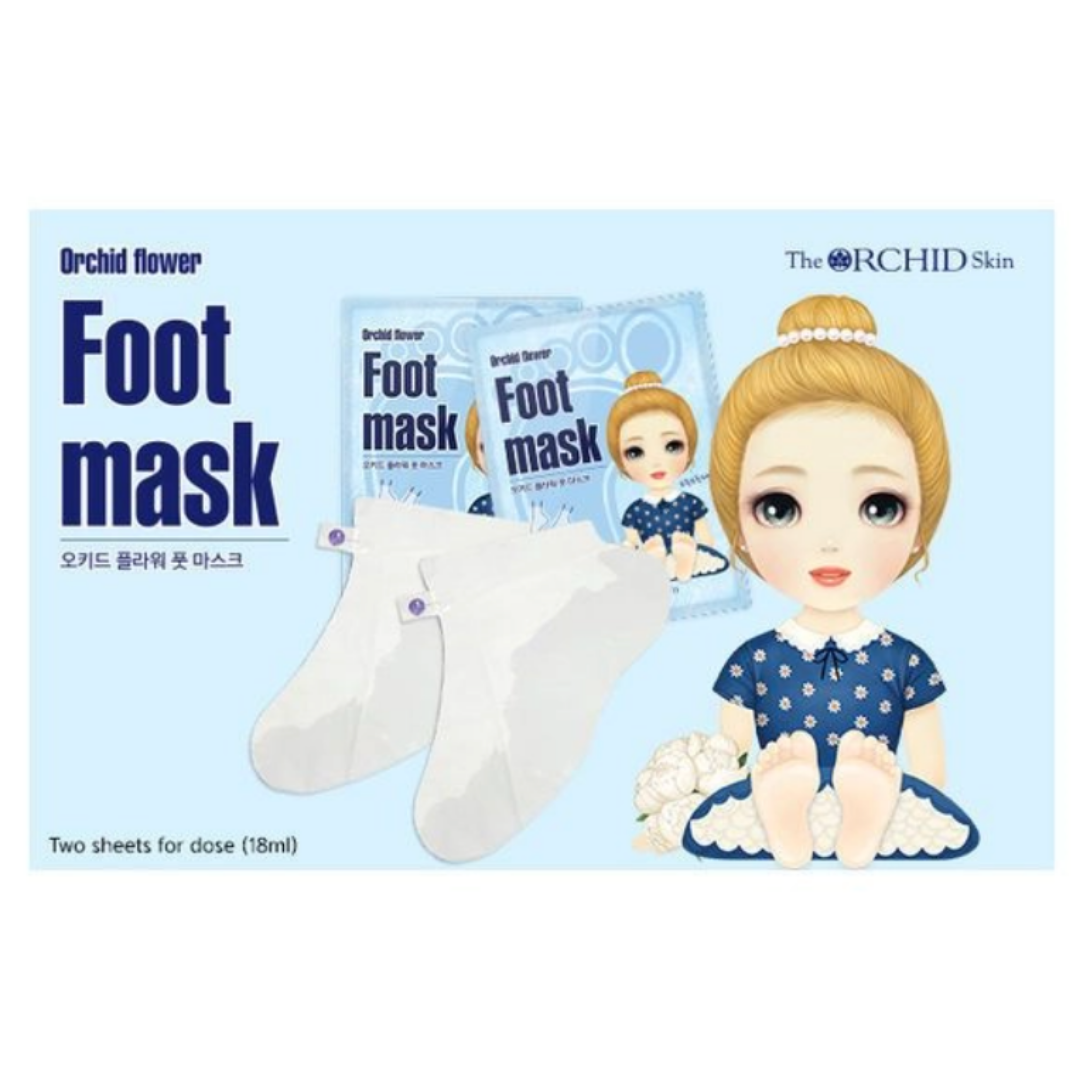Orchid-Flower-Foot-Mask