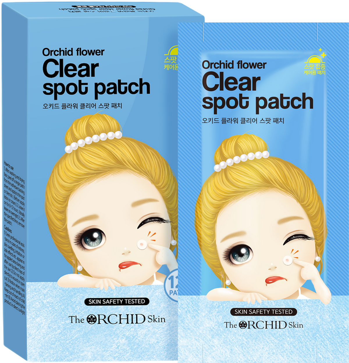 The Orchid Skin Flower Clear Spot Patch 120pc